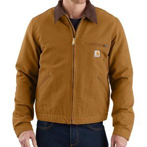 CARHARTT - Relaxed Fit Duck Blanket-Lined Detroit Jacket